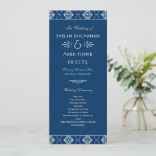 Programa Casamento de Deco Marinho Azul e Arte Prateada