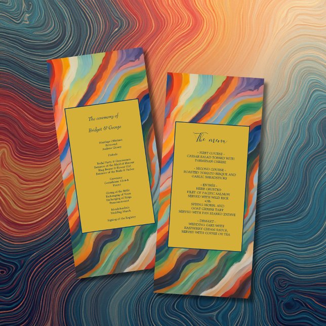 Programa casamento de destino africano abstrato marble (Criador carregado)