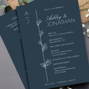 Programa Casamento de Divisor Floral Moderno