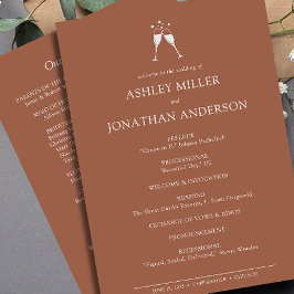 Programa Casamento de Elementos Simples Modernos Elegante