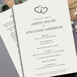 Programa Casamento de Elementos Simples Modernos Elegante