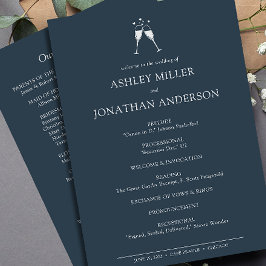 Programa Casamento de Elementos Simples Modernos Elegante