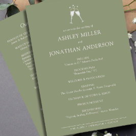 Programa Casamento de Elementos Simples Modernos Elegante