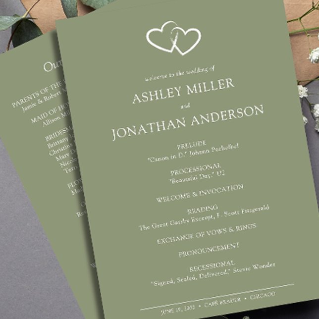 Programa Casamento de Elementos Simples Modernos Elegante (Criador carregado)