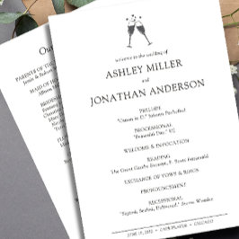 Programa Casamento de Elementos Simples Modernos Elegante