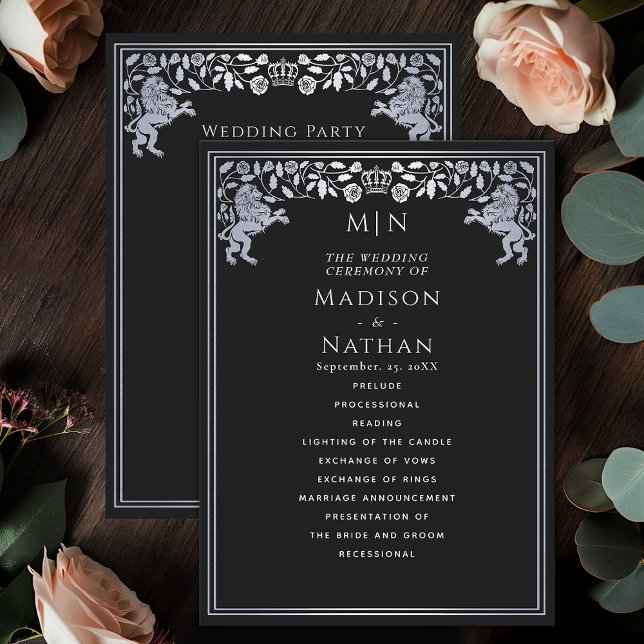 Programa Casamento de Espadas Medieval do Leão Real Negro e (Criador carregado)