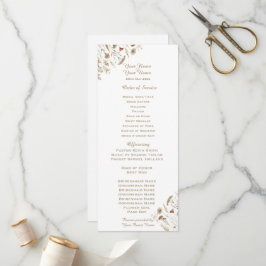 Programa Casamento de flor selvagem com ouro Meadow Waterco