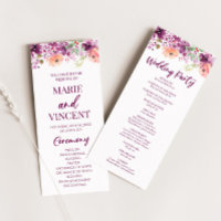 Casamento de Flores Florais Violeta-Roxo