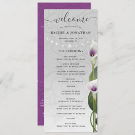 Programa Casamento de Flores Lilosas Calla Calla Púrpura Br