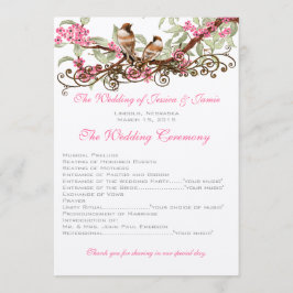 Programa Casamento De Flores Rosa Com Vintage Amor