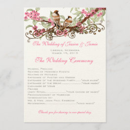 Programa Casamento De Flores Rosa Com Vintage Amor