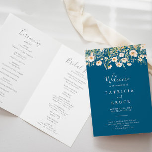 Programa Casamento de Flores Selvagens Clássicas com Blush