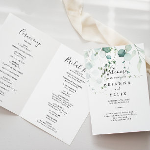 Programa Casamento de Folhagem de Eucaliptos Verde de Verã