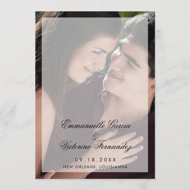 Programa Casamento de Foto Elegante Moderno (Frente)