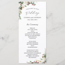 Programa Casamento de Holly Berries Floral Holly, Chic Wint