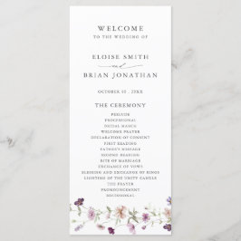 Programa Casamento de Jardim de Flores Selvagens com Lavand