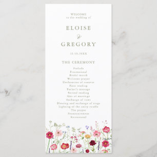 Programa Casamento de Jardins Florais de Campo Russo de Flo
