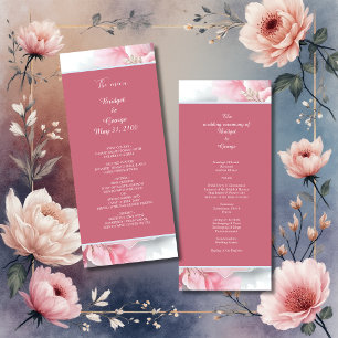 Programa Casamento de Molho Suave de Pastel Brilhante, cor-