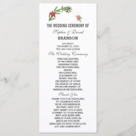 Programa Casamento de Natal de Winter Poinsettia Pine Berry