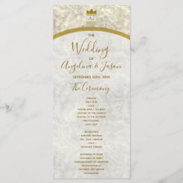 Programa Casamento de Ouro Elegante