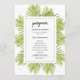 Programa Casamento de palmeiras tropicais