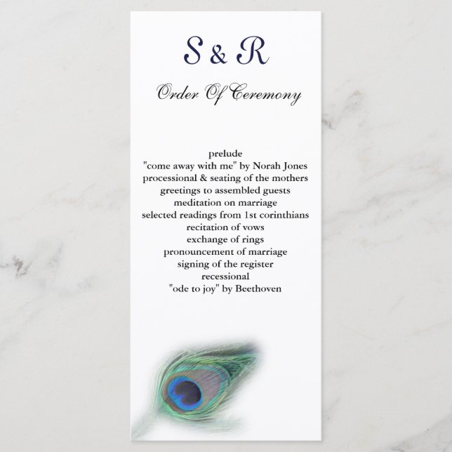 programa Casamento de Pavão (Frente)