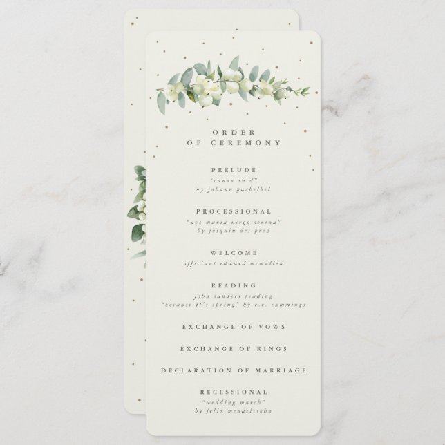 Programa Casamento de Pedra Elegante Cream Snowberry+Eucaly (Frente/Verso)