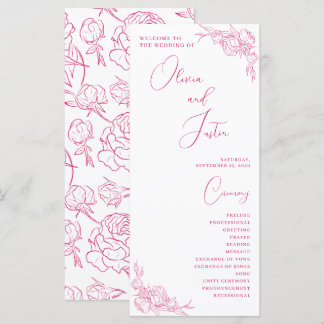 Programa Casamento de Peony Elegance