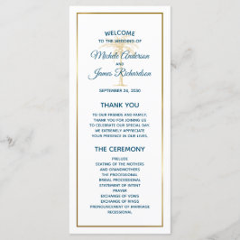 Programa Casamento de praia de palmeira Dourada azul tropic