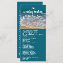 Programa Casamento de praia no mar azul