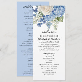 Programa Casamento de Rosas Brancas de Hydrangea Blue Water