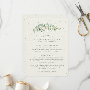 Programa Casamento de Snowberry Creme Elegante + Caule de E