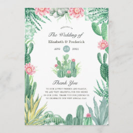 Programa Casamento de Succulents de Aquarela