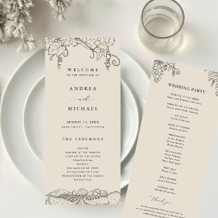 Programa Casamento de vinhas de Napa Valley Rustic