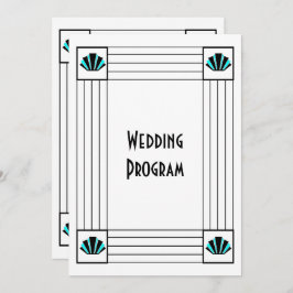 Programa Casamento Design de Arte Azul