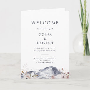 Programa Casamento Dobrado Da Montanha Floral Simples
