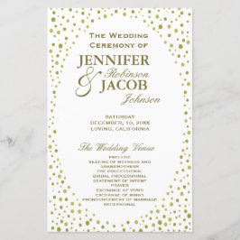 Programa Casamento | Dourado Confetti