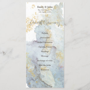 Programa Casamento Dourado de Script Castanho de Ombre Azu