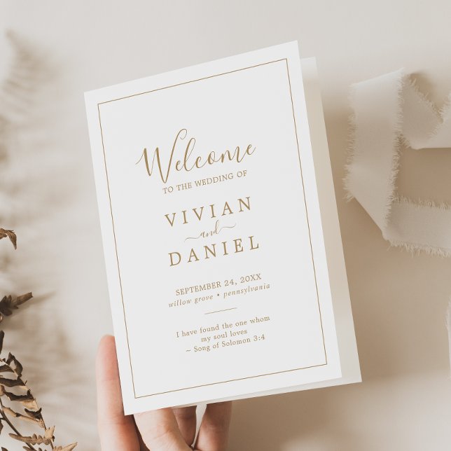 Programa Casamento Dourado Minimalista (Criador carregado)