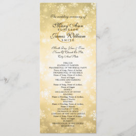 Programa Casamento Dourado Winter Wonderland Spark