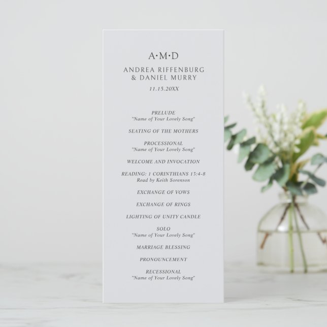 Programa Casamento Elegante Andrea Gray (Em pé/Frente)