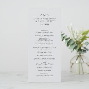 Programa Casamento Elegante Andrea Gray