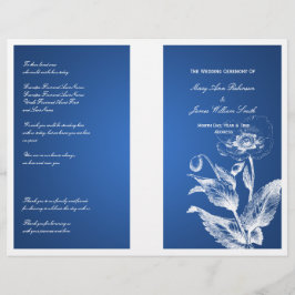 Programa Casamento Elegante Azul Poppy