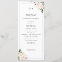 Casamento Elegante Blush Floral Eucalyptus Greener