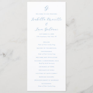 Programa Casamento Elegante Chic de Costa Azul e Branco