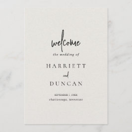 Programa Casamento Elegante de Beige Neutral do eterno