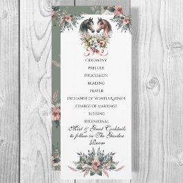 Programa Casamento Elegante de Cavalo de Primavera