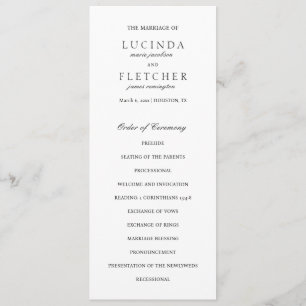 Programa Casamento Elegante Dinheiro Antigo Preto e Branco