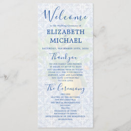 Programa Casamento Elegante do Azulejo Branco Lemon Blue