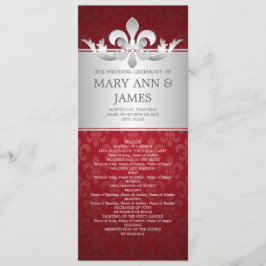 Programa Casamento Elegante Fleur De Lis Red
